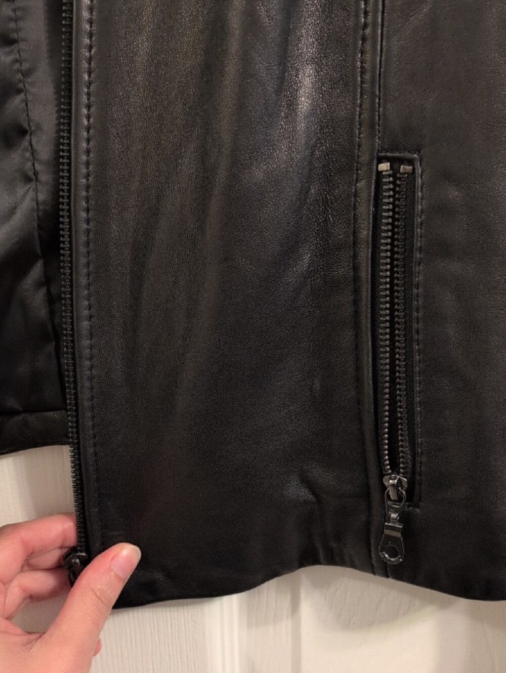 DKNY Black Satin-Lined Jacket with Branded Neck Label - Picture 4 of 9
